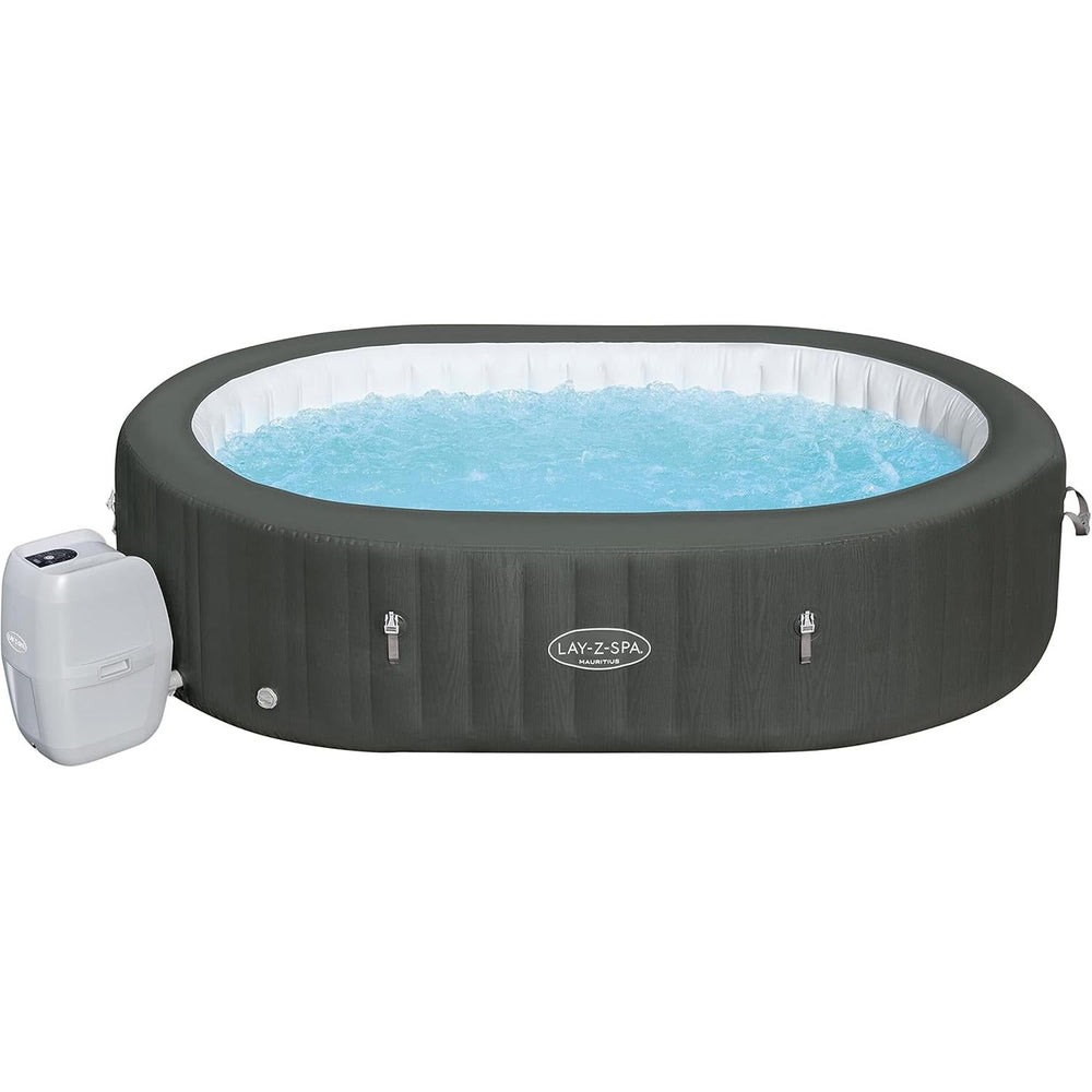 Bestway spa hinchable Mauritius Smart Airjet 7 plazas rectangular gris premium confort