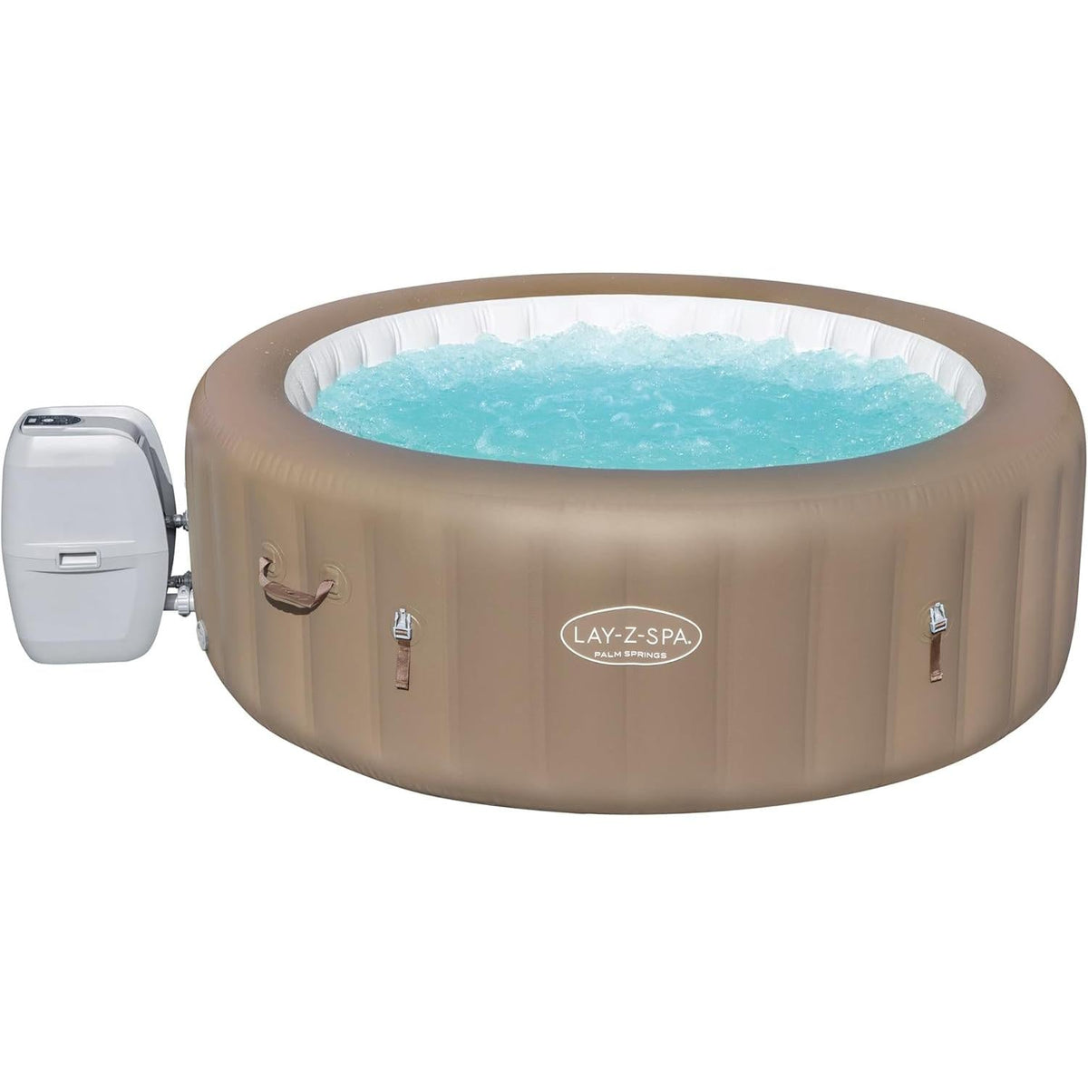 Bestway spa hinchable Palm Springs Airjet redondo 6 plazas burbuja masaje jacuzzi portatil