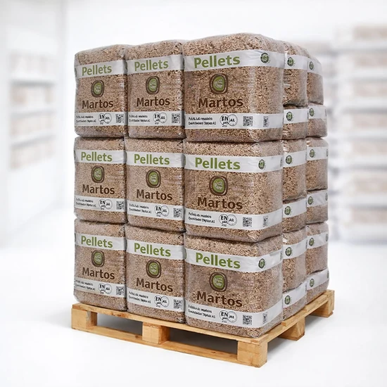 Pellets madeira pinho Martos saco 15kg combustible calefaccion invierno energia renovable