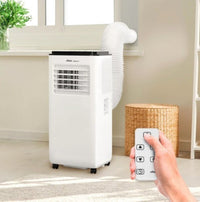Ufesa Alaska 7 7000 BTU — vista lateral frontal panel control temperatura ajustable
